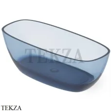Dea Design Soul Ванна отдельностоящая скругленная 170x72 Glasstech DD8630 1700 R7, Royal Blue R7