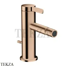 Axor ONE Смеситель для биде, с донным клапаном 48210300, Polished Red Gold