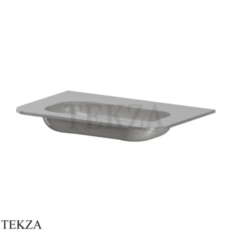ARMADI ART VOI Раковина моноблок 82 см, STONE FINISH, без отверстия под смеситель 786-080-SF-L без отв., LUNA (серый)