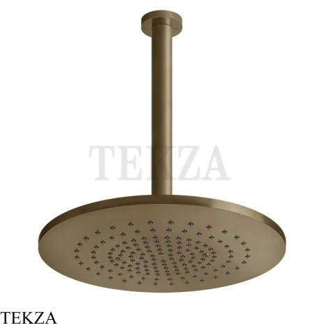 Gessi 316 SHOWER Верхняя душевая лейка с креплением под размер 54150-791, Deep Bronze Brushed PVD