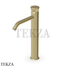 Zucchetti Sablier Смеситель для раковины высокий, без гарнитура ZSL558.XSP31, matt british gold PVD