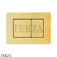 Boheme Кнопка смыва нержавеющая сталь для Geberit 650-G, gold Золото глянец
