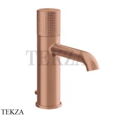 Gessi Habito CESELLO Смеситель для раковины, с донным клапаном 70401-708, Copper Brushed