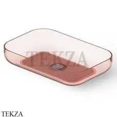 Dea Design Washbasins Раковина настольная 58х38 см Glasstech DD9103 580 R5, Pomegranate R5