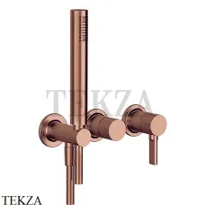 Gessi INCISO SHOWER Смеситель для душа с гарнитуром 58345-708, Copper Brushed
