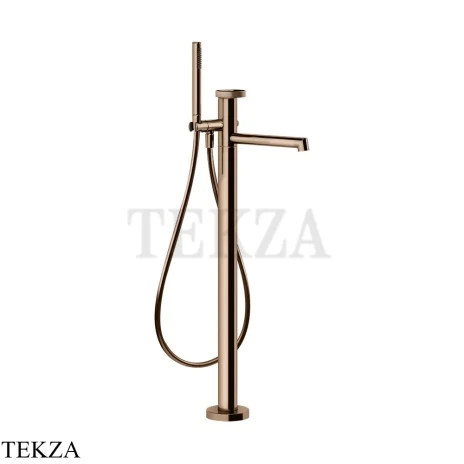 Gessi ANELLO Смеситель для ванны напольный, с гарнитуром 63328-030, Copper PVD
