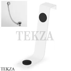 Zucchetti Слив-перелив для ванны с системой push Z90066.XP81, brushed total black PVD