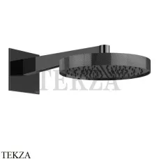 Gessi Inverso Diamantato Верхняя душевая лейка с кронштейном 63468-706, Black Metal PVD