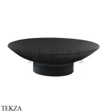 Boheme Uno Мыльница настольная круглая Uno 10981-B Black Черный матовый