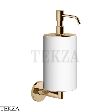 Gessi ANELLO Дозатор для жидкого мыла настенный, композит белый 63713-735, Warm Bronze PVD