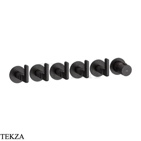 Gessi INCISO SHOWER Термостатический смеситель, 5 потоков, внешняя часть 58340-187, Aged Bronze