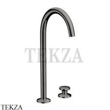 Axor ONE Смеситель для раковины Select 260, гарнитур Push‑Open 48060330, Polished Black Chrome