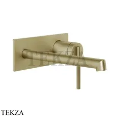 Gessi INGRANAGGIO Смеситель для раковины длинный, внешняя часть 63589-727, Brushed Brass