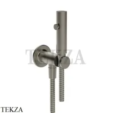 Gessi INCISO SHOWER Гигиенический душ с держателем и выводом для шланга 58153-149, Finox Brushed Nickel