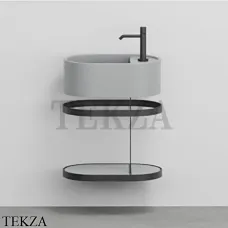 Cielo Les Petites Ovale Консоль с раковиной LPLAO46, керамическая полка, Brina Cielo Les Petites Ovale Консоль с раковиной LPLAO46, керамическая полка, Brina