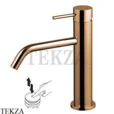 FIMA Carlo Frattini Spillo UP Смеситель для раковины высокий, с гарнитуром F3031LZS, Brushed Amber Bronze