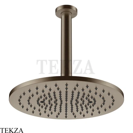 Gessi 316 SHOWER Верхняя душевая лейка D30 с креплением под размер 54147-761, Coffee Bronze Brushed PVD
