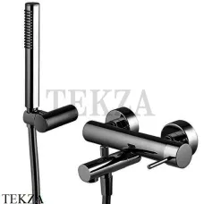 FIMA Carlo Frattini Spillo UP Смеситель для ванны с изливом, с гарнитуром F3034CS, Brushed black chrome