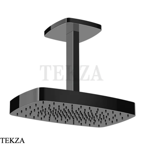 Gessi Jacqueline Верхняя регулируемая лейка с потолочным кронштейном под размер 77153-706, black хром глянец