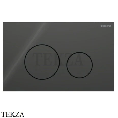 Geberit Sigma40 Клавиша смыва круглая, стекло 115.628.SJ.1, черный глянец