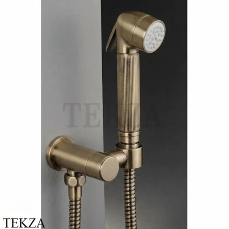 Nicolazzi Doccia Гигиенический душ Tondo сдержателем 5523BZ, бронза classic