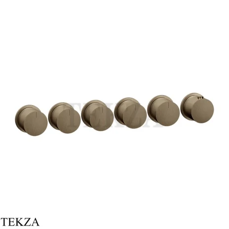 Gessi Habito Bath-shower Термостат на 5 потоков, внешняя часть 63440-761, Coffee Bronze Br. PVD