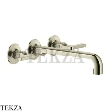 Gessi INCISO Смеситель для раковины излив длинный, внешняя часть 58092-720, Nickel PVD