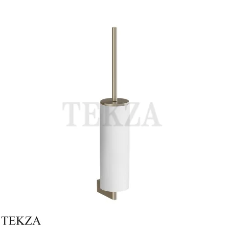 Gessi Origini Туалетный ершик настенный, белый 66419-149, Finox Brushed Nickel