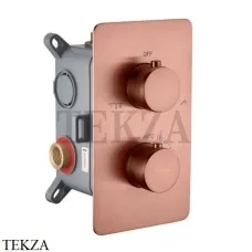 Boheme CELL Термостат для душа на 2 потока, комплект 134-2-CB, Copper Brushed Boheme CELL Термостат для душа на 2 потока, комплект 134-2-CB, Copper Brushed