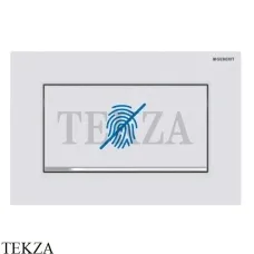 Geberit Sigma30 Клавиша смыва, защита от отпечатков 115.893.JT.1, белый матовый/хром глянцевый