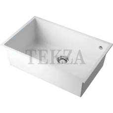 Omoikiri Tedori 66-U Кухонная мойка Tetogranit прямоугольная 4993975 белый