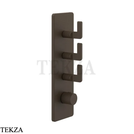 Gessi INCISO WELLNESS Термостат 3 выхода, внешняя часть 58206-845, Dark Bronze