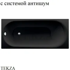 BETTE BetteComodo Ванна прямоугольная, сталь, система антишум 1251-035 черное дерево (матовый)