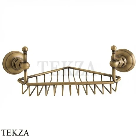 Nicolazzi CLASSICI Полочка-решетка угловая в душевую зону 1495BZ, бронза classic