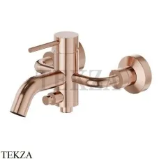 Newform XT Смеситель для ванны с изливом, без гарнитура, 4240.58.061, PVD Copper Bronze