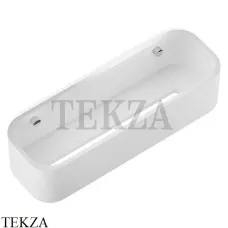 Decor Walther Stone White DCT30 Настенная душевая полочка-контейнер 0973854, белый матовый-хром глянец