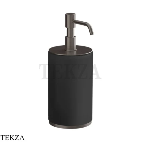 Gessi INCISO accessories Дозатор для жидкого мыла настольный, черный 66438-707, Black Metal Brushed PVD