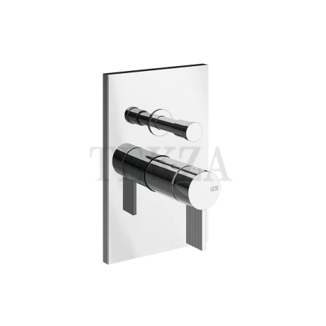 Gessi Inverso RIGATO Смеситель для душа, 2 потока, внешняя часть 73579-031, хром глянец