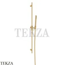 Gessi Habito UNITO Штанга в комплекте с душевой лейкой и шлангом 70045-710, Brass PVD
