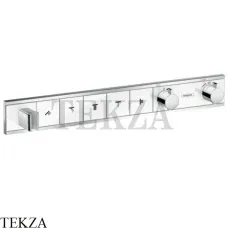 Hansgrohe RainSelect Термостатический модуль, 5 потоков, внешняя часть 15358400, белый/хром глянец