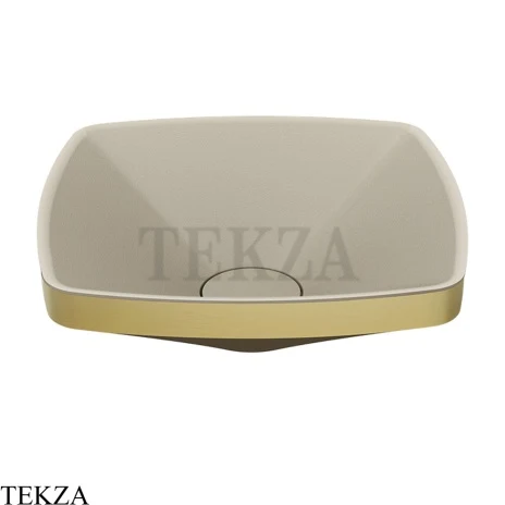 Gessi Jacqueline Раковина настольная, без перелива 77610-727, шампань Brushed