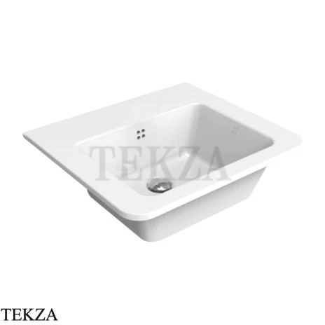 Flaminia Volo 52 раковина накладная или подвесная 52×46×16 см, белый глянец