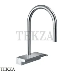 Hansgrohe Aquno Select M81 Смеситель для кухни с выдвижной лейкой 3jet 73831000, хром глянец
