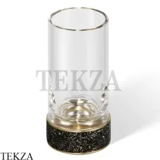 Decor Walther ROCKS Стакан для зубных щеток Swarovski®, золото глянец-стекло прозрачное