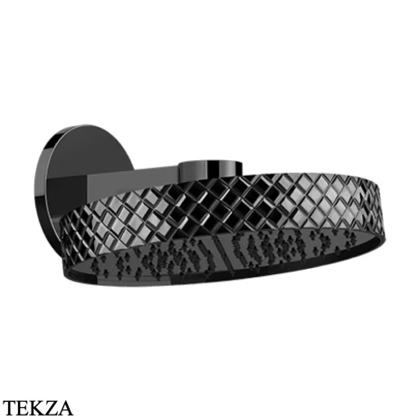 Gessi Pelle Tresse Верхняя лейка с кронштейном D30,5 см, 78148-706, Black Metal PVD