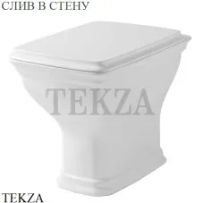 ArtCeram CIVITAS Унитаз приставной со сливом в стену, сидение с микролифтом, белый глянец
