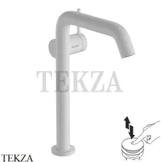 Hansgrohe Tecturis S Смеситель для раковины 240 CoolStart, с донным клапаном 73370700, белый матовый