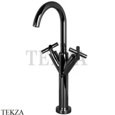 FIMA Carlo Frattini Maxima Смеситель для раковины, с гарнитуром, F5331WNS, черный матовый