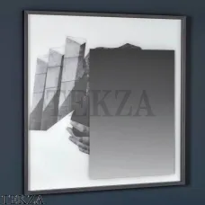 Antonio Lupi COLLAGE227 Зеркало с печатью, в алюминиевой раме в отделке бронза