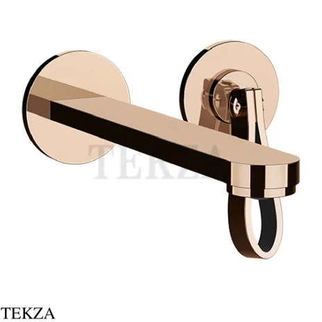 Gessi Pelle Laccetto Смеситель для раковины, внешняя часть, 78388-030, Copper PVD